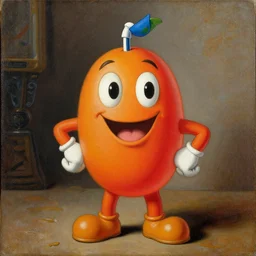 a painting of the Koolaid mascot by Agnolo Bronzino