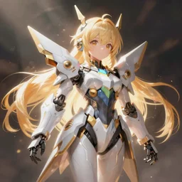 cute fumo guardian girl, mecha, anime girl