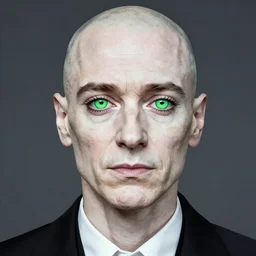 a Demon Slayer portrait of Walter White, tall, pale-skinned, slender with lime green eyes and long eyelashes by Stanley Artgerm, Tom Bagshaw, Arthur Adams, Carne Griffiths, trending on Deviant Art, street art, face enhance, chillwave, maximalist, full of color, glittering