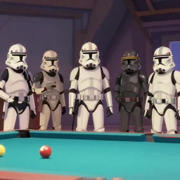 Star Wars The Clone Wars ; still shot ; animated ; pool party