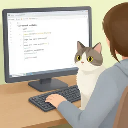 wikihow, how to learn java with your cat, illustration