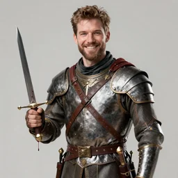 Joe Hart smiling wearing medieval archers attire holding a small dagger with blood dripping. Trending on Artstation, octane render, ultra detailed, art by Ross tran