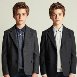 Editorial Fashion Photography of handsome twins named Cletus and Jethro