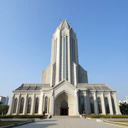 A hydroelectric cathedral, art by Feng Zhu