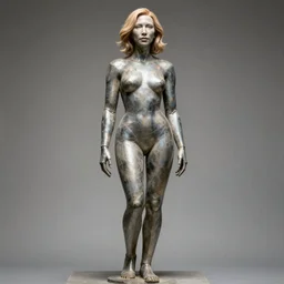 sculpture of cate blanchett as android from metropolis (1927)