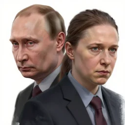 close up portrait of vladimir putin and greta thunberg in the last of us, video game concept art by greg rutkowski