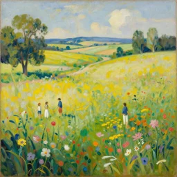 Landscapes: The Joy Of Life, painting, evokes feelings of joy, 4k detail