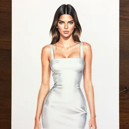 fashion model Kendall Jenner by RossDraws by Richard Schmid by Jeremy Lipking by moebius by atey ghailan