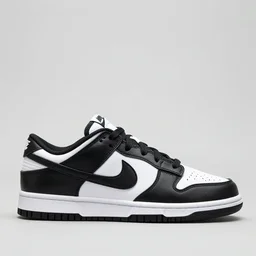 nike dunk low black white photograph