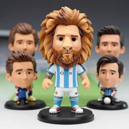 lionel messi figurine, painted by greg rutkowski and noriyoshi ohrai and michael kaluta, 8 k, high quality