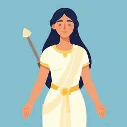 a vector based illustration of a gaea goddess, by sachin teng and loish, vibrant, vector art, award winning, stunning, trending on art station, highly detailed