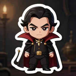 cute d & d vampire character sticker