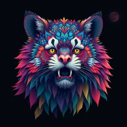 colourful tanuki in the style of android jones, 1 6 k, ultra detailed, ultra intricate, artstation