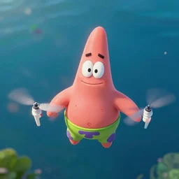 patrick star drone photograph
