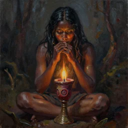 ayahuasca journey in oil painting, trending on artstation, award winning, emotional, highly detailed dark surrealist art