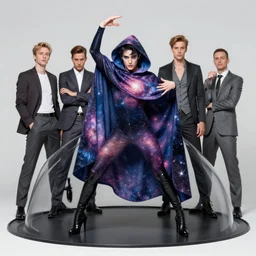 portrait of the dome diceling dancer wearing galaxy hall cape by artgerm and Craig Mullins, James Jean, Andrey Ryabovichev, Mark Simonetti and Peter Morbacher 16k
