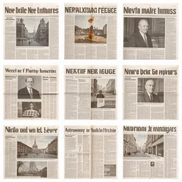collage from newspapers and magazines