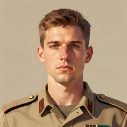 desert soldier, smooth face, centered, solid bacgkround, median photoshop filter cutout vector behance, hd by artgerm, jesper ejsing, by rhads, makoto shinkai and lois van baarle, ilya kuvshinov, rossdraws, illustration, art by ilya kuvshinov and gustav klimt