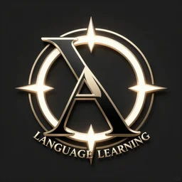 language learning logo, high contrast, big, simple, intricate, elegant, glowing lights, highly detailed, digital painting, artstation, concept art, smooth, sharp focus, illustration, art by wlop, mars ravelo and greg rutkowski, stunning