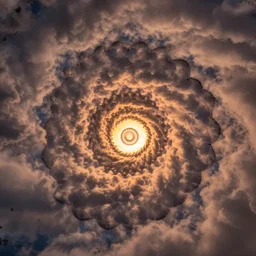 sunset clouds fractal
