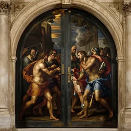 the gates of hades by caravaggio,