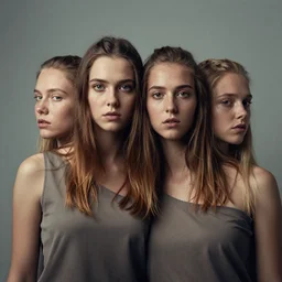 human with 4 heads