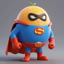 a super hero melon man, very detailed, digital art, trending on artstation