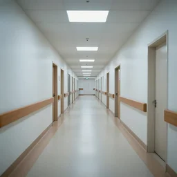 endless hospital hallway