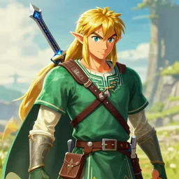 an in game portrait of ganondorf from the legend of zelda breath of the wild, breath of the wild art style.
