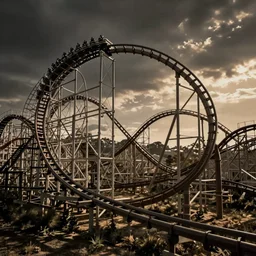 a roller coaster without end
