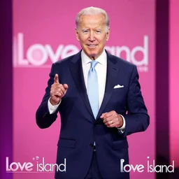 Joe Biden as a contestant on love island UK