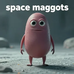 a still from the movie “space maggots”