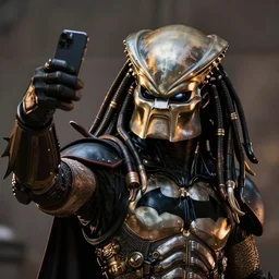 Photography, Batman taking a selfie with Predator