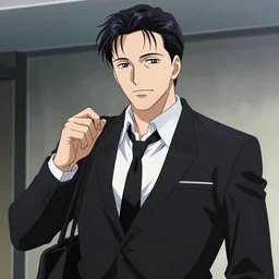 extremely cool looking quentin tarantino in the anime hellsing