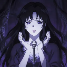 key visual anime illustration of a woman entranced, portrait, bewitched, mesmerized, hypnotized