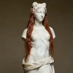 doja cat as a greek marble statue, female beauty