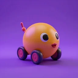 a roly poly toy, photorealistic, 4 k, studio photography, purple light