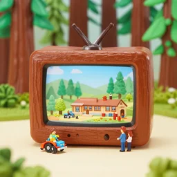 fisher price redwood forest, california scene from tv show hyper detailed 5 5 mm 8 5 mm, toy photography