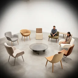 furniture designs, Greg Rutkowski, Darek Zabrocki, Karlkka, Jayison Devadas, Phuoc Quan, trending on Artstation, 8K, ultra wide angle, pincushion lens effect