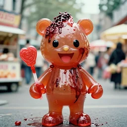 portrait of king of candy mr harry haribo film photograph bloody conquest