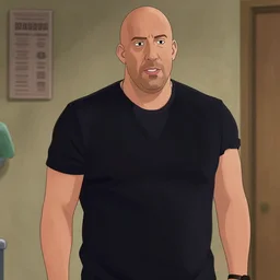 vin diesel as the rock as peter griffin