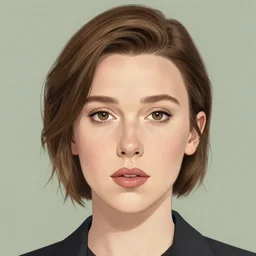 portrait of millie bobby brown by yoji shinkawa, close up