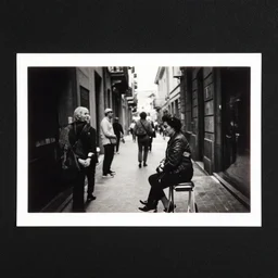 Candid Street Photography. Valca Sheet Film Autographica