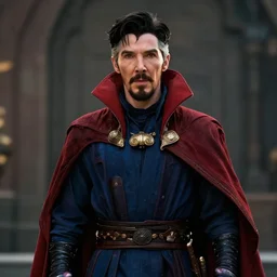 A Film still of Tom York as Doctor Strange,