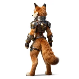 full body of anthropomorphic lynx fursona from behind wearing steampunk vest, tail, paws, by tanidareal, irakli nadar, intricate linework, unreal engine, fantasy style, perfect angle, radiant lighting, vibrant color scheme, 3 d render, detailed highly lighted fur, realistic fur