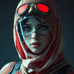 retrofuturistic veiled superhero girl, portrait, quint buchholz, wlop, dan mumford, artgerm, liam brazier, peter mohrbacher, raw, featured on artstation, octane render, cinematic, rugged, intricate, 8 k