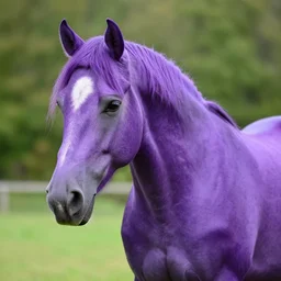 purple horse