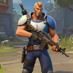 A team fortress 2 character in a realistic setting