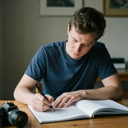 Ethan Smith writing his next guide, (EOS 5DS R, ISO100, f/8, 1/125, 84mm, RAW, postprocessed, depixel)
