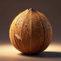 now, the kokonut nut is a big - big nut, coconut, coconut, cartoon, cartoon, symmetric, dynamics lighting, cinematic,